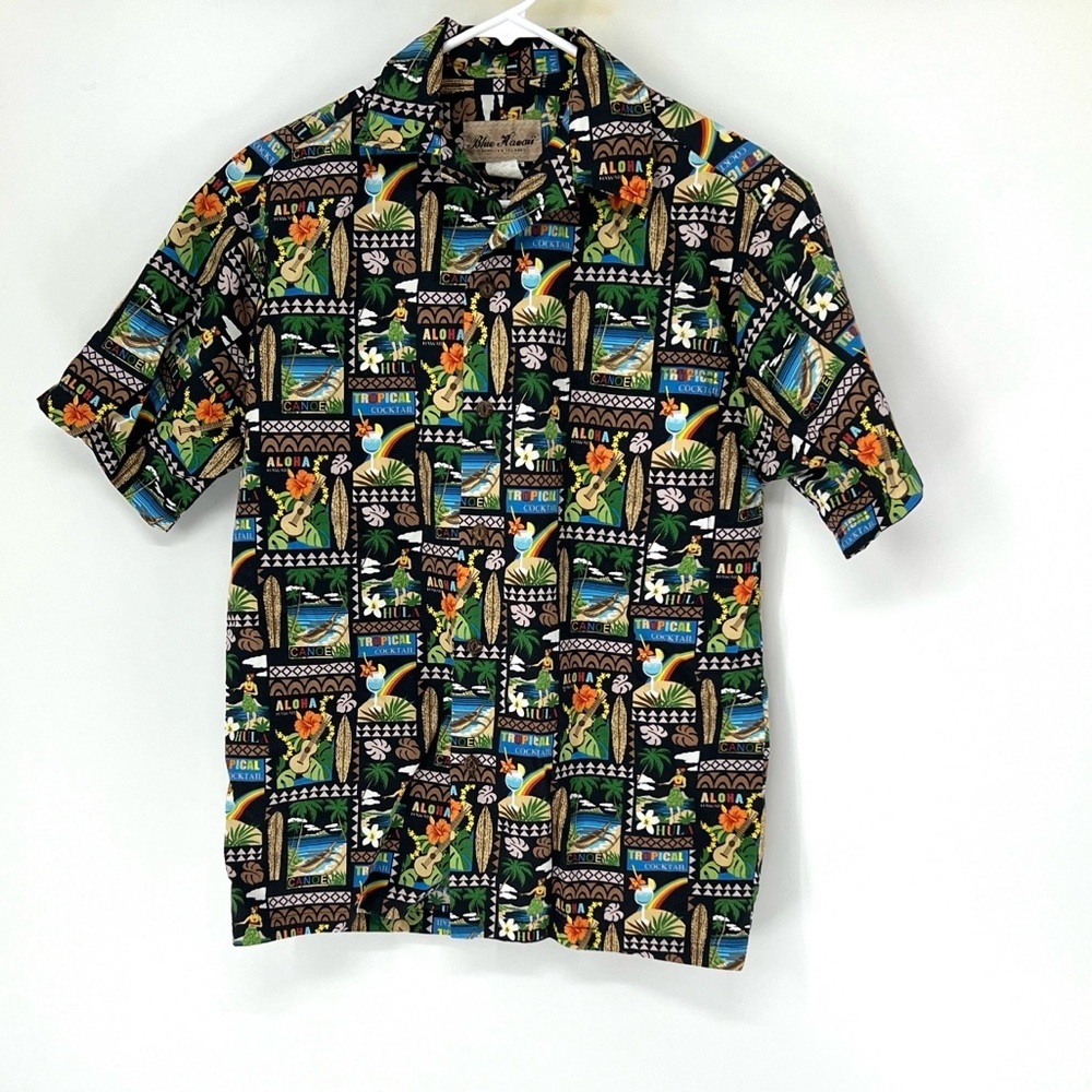 Blue Hawaii men’s button down shirt small